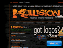 Tablet Screenshot of kollisionmedia.com